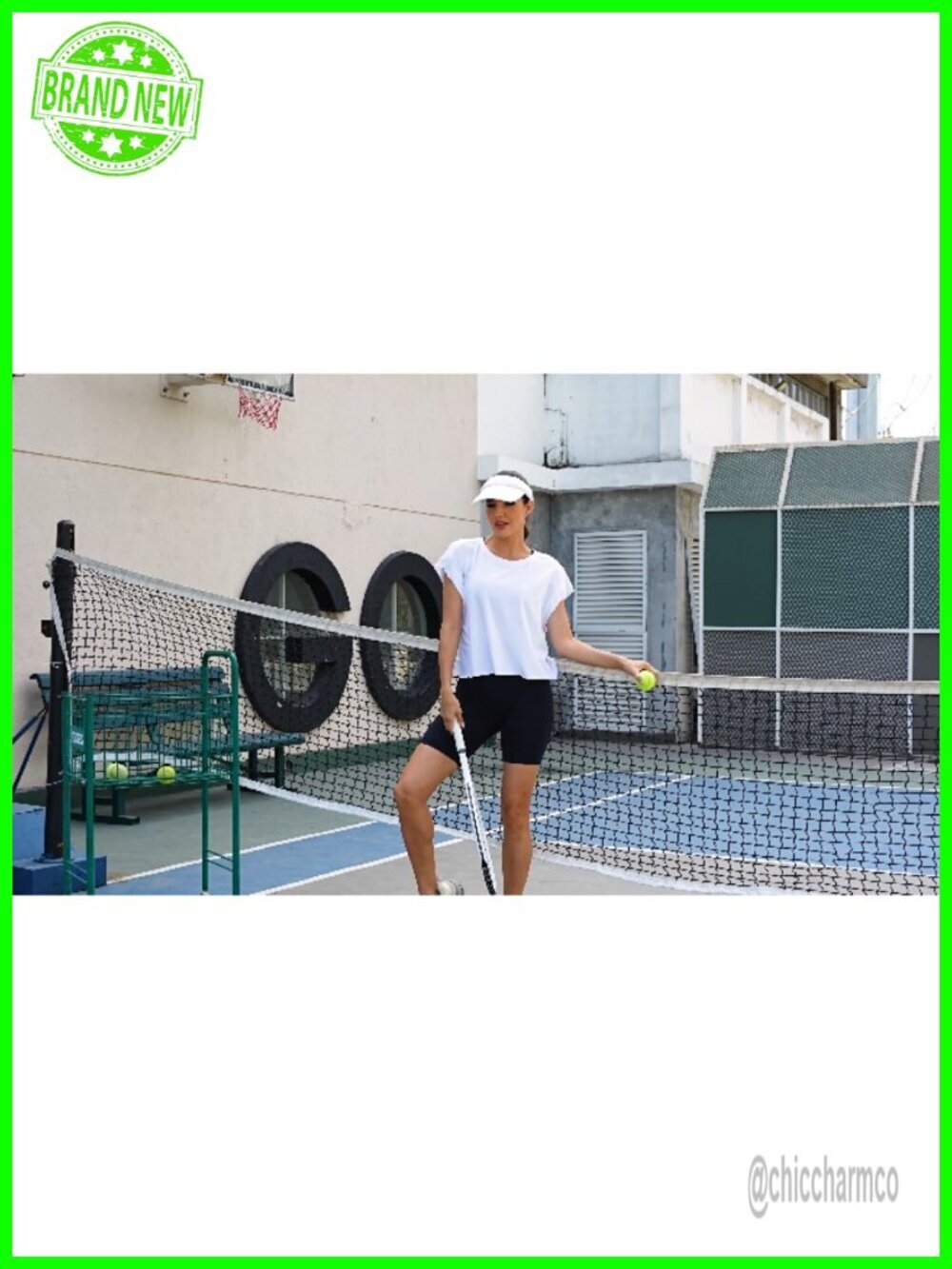 Open Back Crop Tee - Short Sleeve Yoga Gym Shirt - Picture 7 of 7